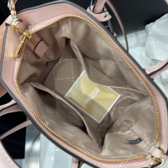 Michael Kors Avril Small Signature PVC Top Zip Satchel Crossbody Bag - Picture 12 of 16